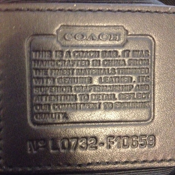 Coach Signature black tote - Picture 6 of 6